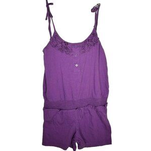 ORageous Girls Large Solid One Piece Romper in Bright Violet New